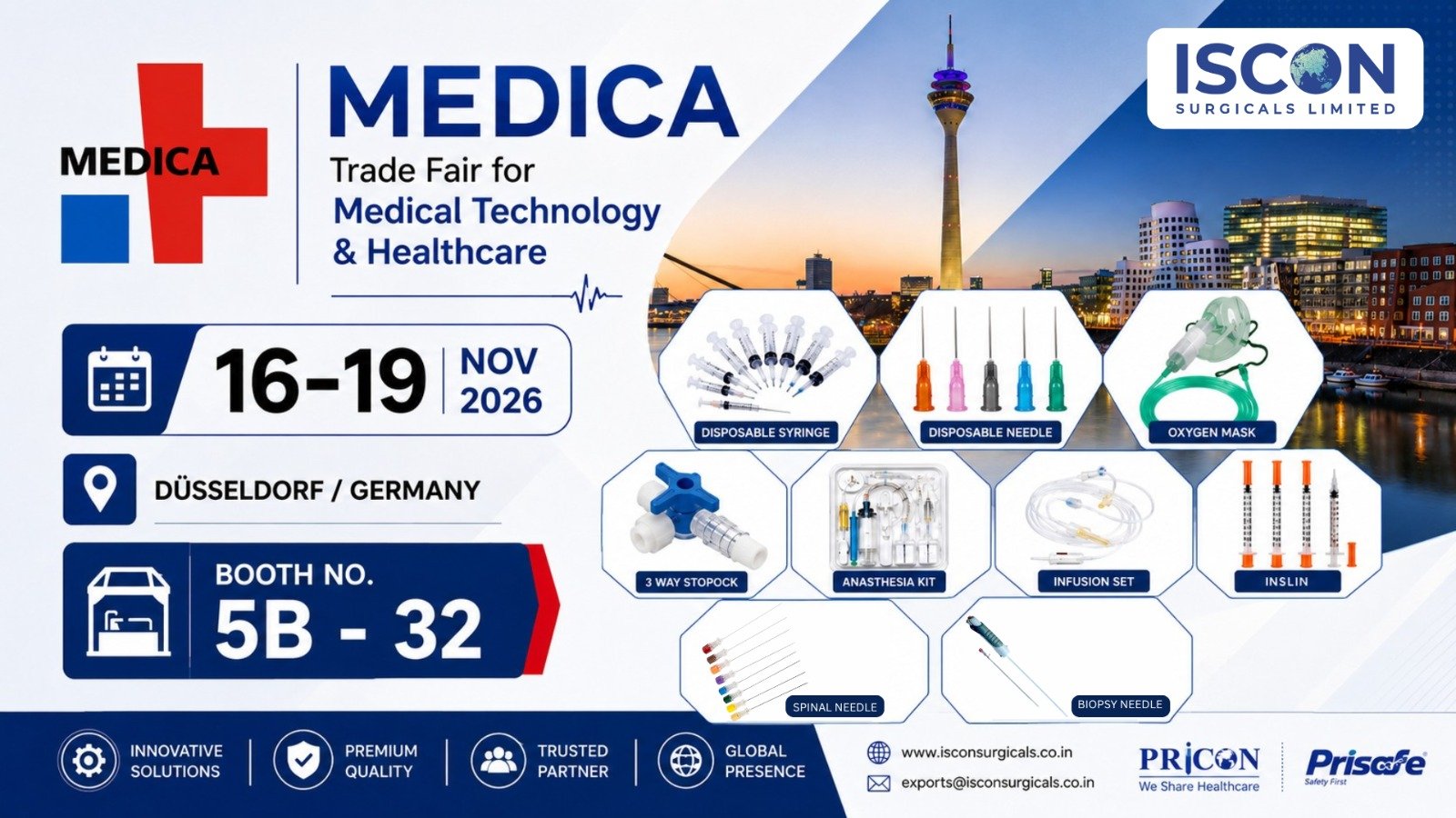 Medica Fair Event | Iscon Surgicals